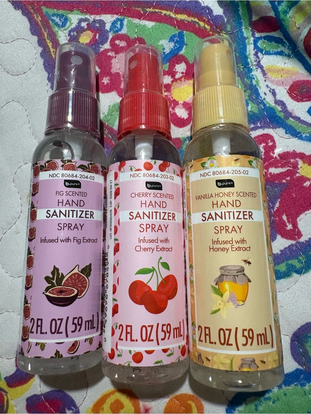 Fig Scented Hand Sanitizer Spray - Purple